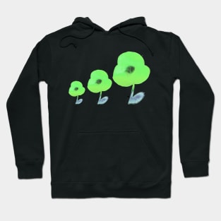 green poppies dance Hoodie